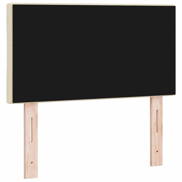 vidaXL Huvudgavel Kräm 80 cm tyg