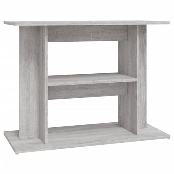vidaXL Akvariestativ grå Sonoma 80x35x60 cm konstruert tre