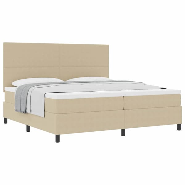 vidaXL Bäddfjäder Ljusgrå och vit. 200 x 200 cm Kordread tyg