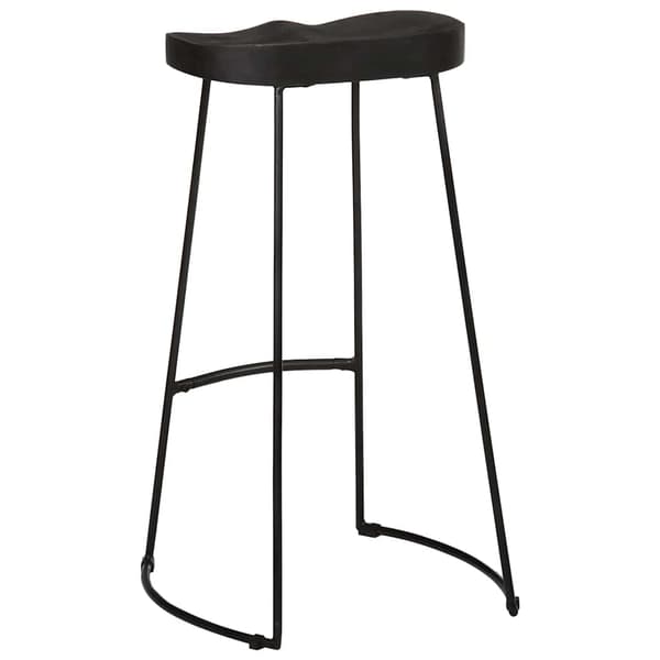 vidaXL Barkrakker 2 stk sort 45x40x78 cm heltre mango