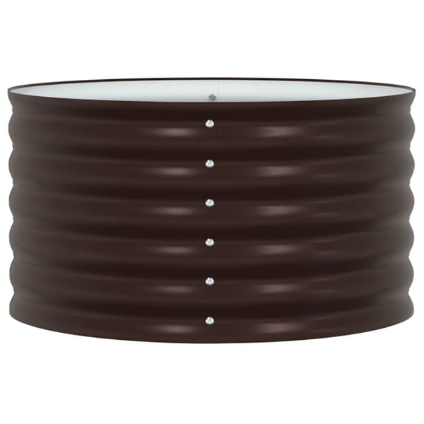 vidaXL Hevet bed Brun 80 x 80 x 44 cm Stål