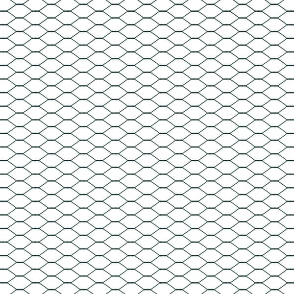 vidaXL Hexagonstängsel Grön 1 x 10 m PVC