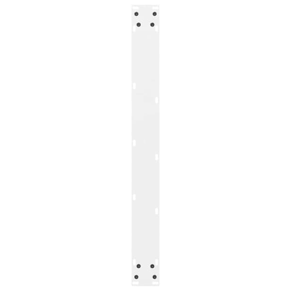 vidaXL Soffbordsben vit 2 st 80x(72-73) cm stål