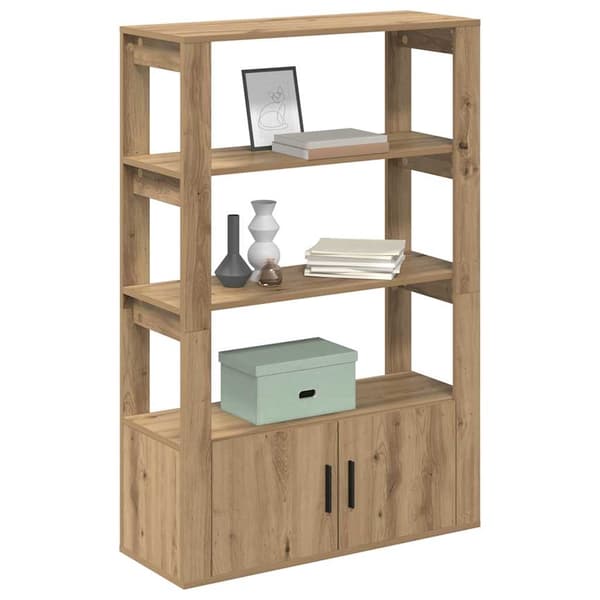 vidaXL Serviesskap artisan eik 30 x 80 x 119.5 cm Konstruert tre