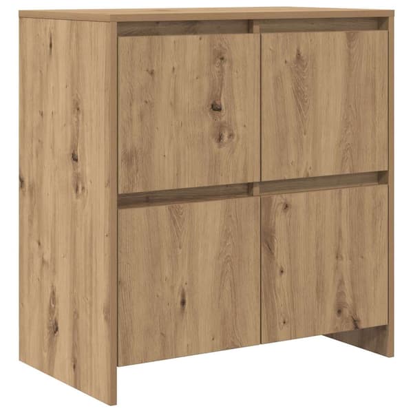 vidaXL Serviesskap 2 pcs Artisan Eik 70 x 41 x 75 cm Konstruert tre