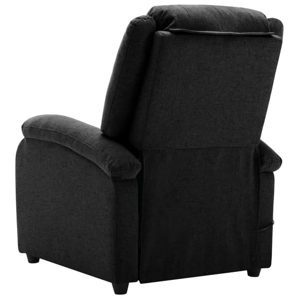 vidaXL Massagefåtölj svart tyg