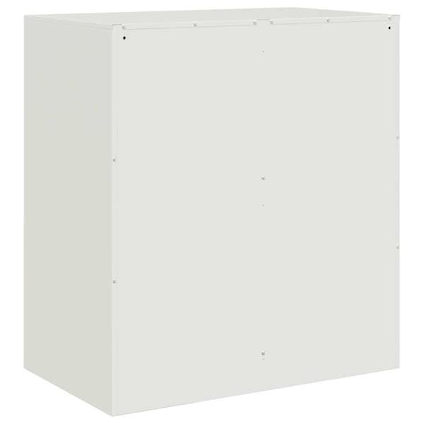 vidaXL Skänk vit 67x39x73 cm stål