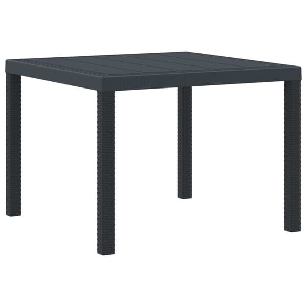 vidaXL Trädgårdsmöbelset 5 pcs Antracit Polypropylen