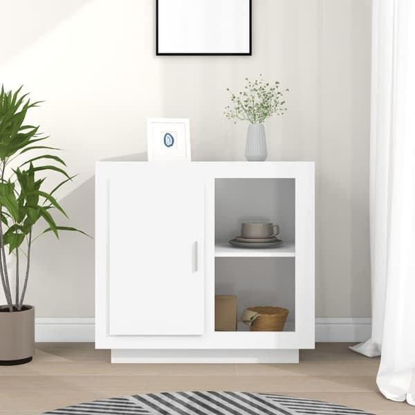 vidaXL Skjenk hvit 80x40x75 cm