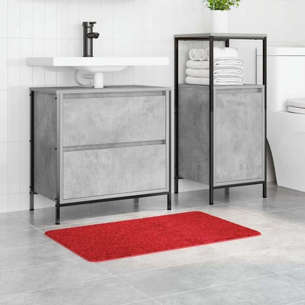 vidaXL Badmatta Röd 50 x 80 cm Polypropylen