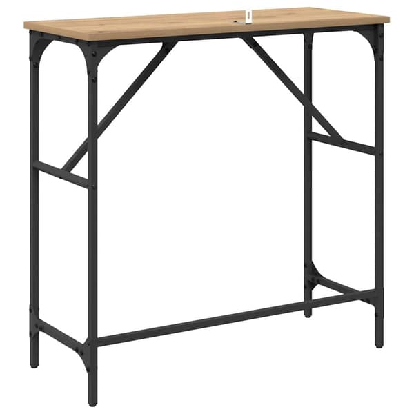 vidaXL Konsollbord Artisan Eik 75 x 32 x 75 cm Konstruert tre