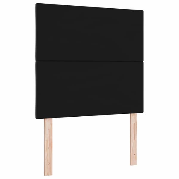 vidaXL LED huvuddyna Svart 100 cm Sammet