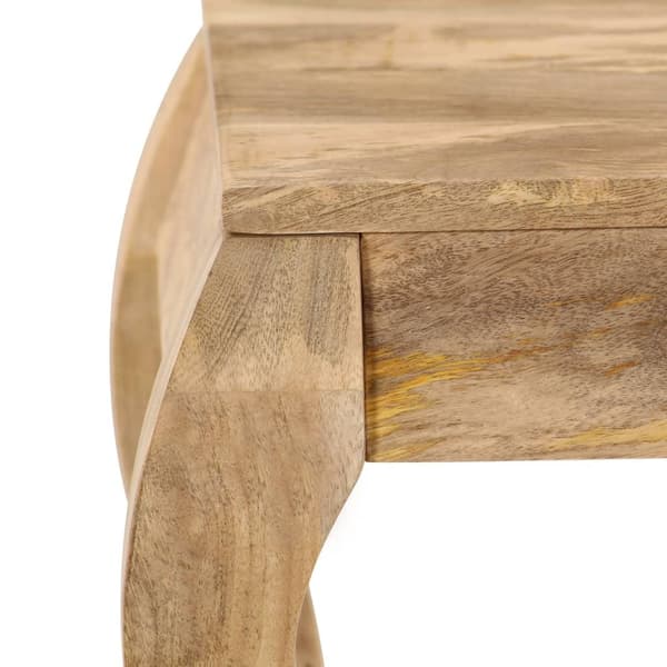 vidaXL Endebord 45x45x40 cm heltre mango