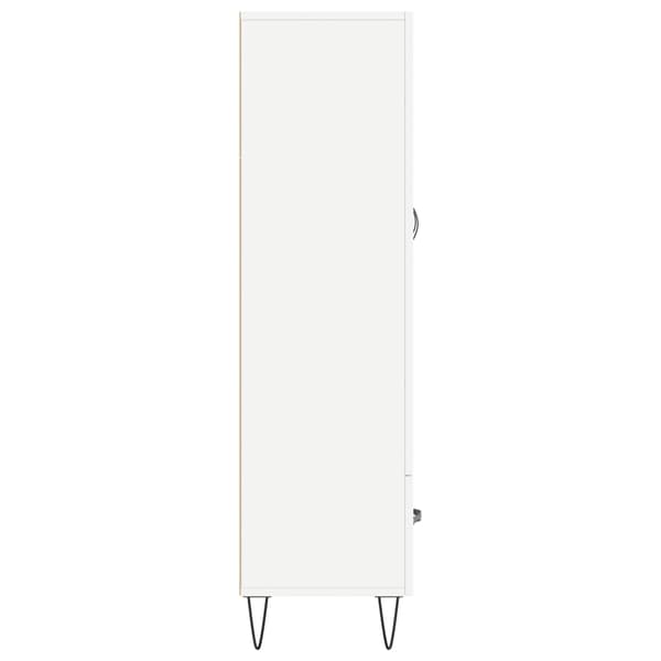 vidaXL Highboard hvit 69,5x31x115 cm konstruert tre