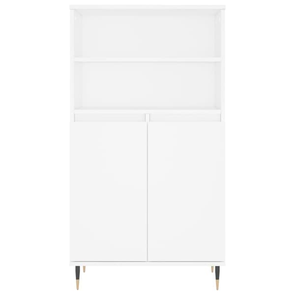 vidaXL Highboard hvit 60x36x110 cm konstruert tre