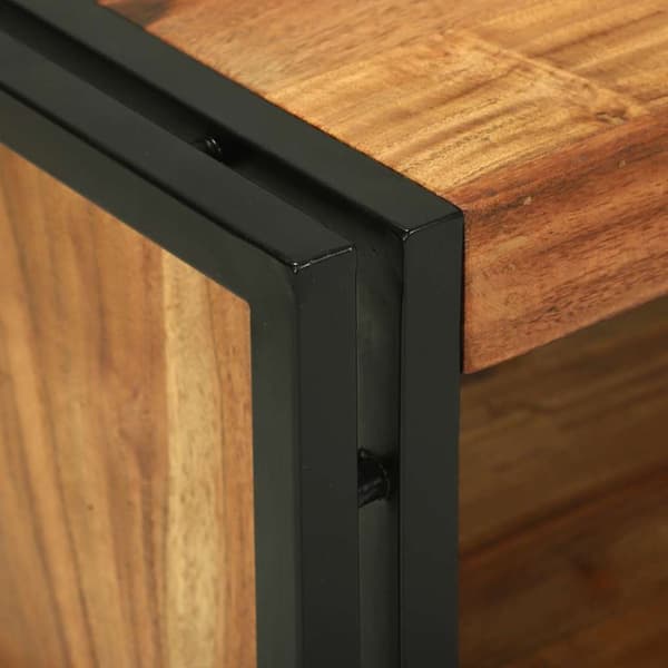 vidaXL Kaffebord Brun 90 x 50 x 38 cm Solid akasietre