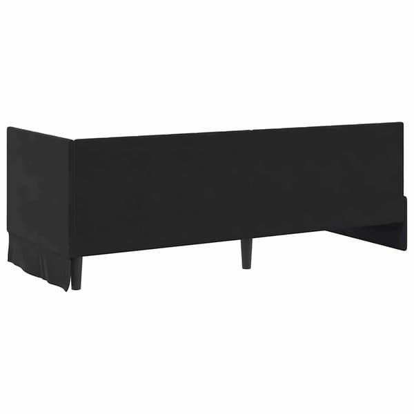 vidaXL Hörnssängram Svart 80 x 200 cm Sammet