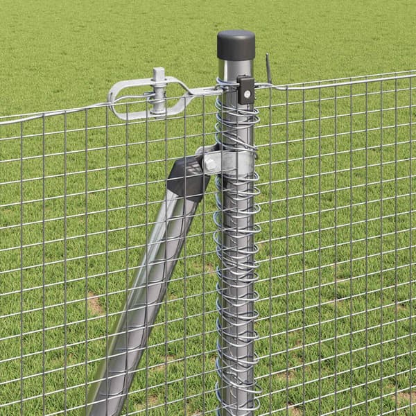 vidaXL Gjerde med innlegg. sølv 1.2 x 50 m Stål