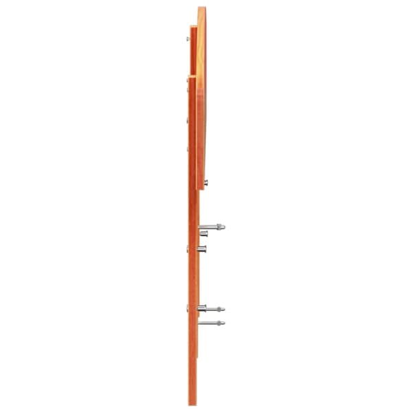 vidaXL Hodegavl voksbrun 200 cm heltre furu