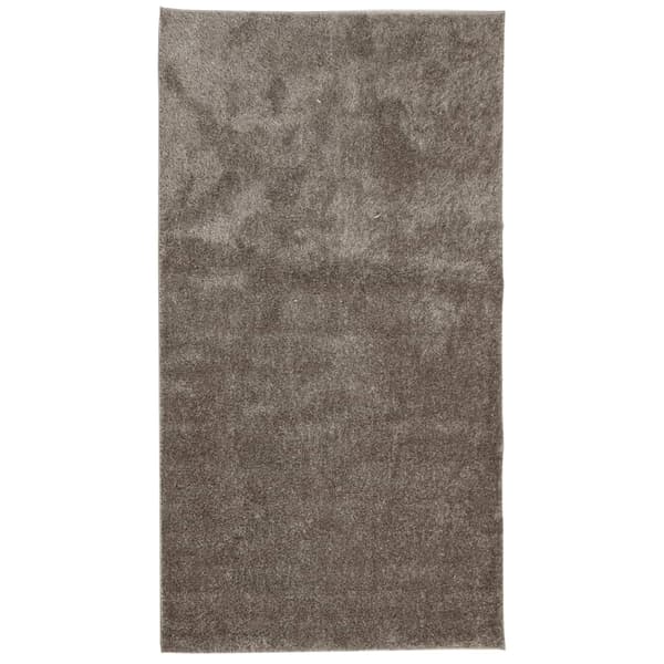vidaXL Matta ISTAN långluggad glansig grå 80x150 cm