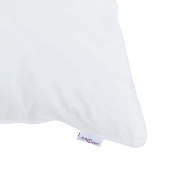 vidaXL Kudde med kudde 2 pcs Vit 40 x 60 cm Bomull