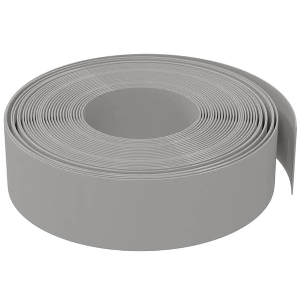 vidaXL Rabattkant grå 10 m 15 cm polyeten