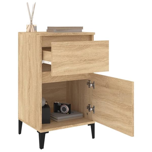 vidaXL Nattbord sonoma eik 40x35x70 cm