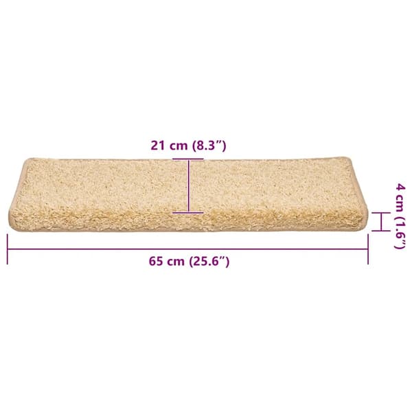 vidaXL Trappmattor 30 st 65x21x4 cm brun