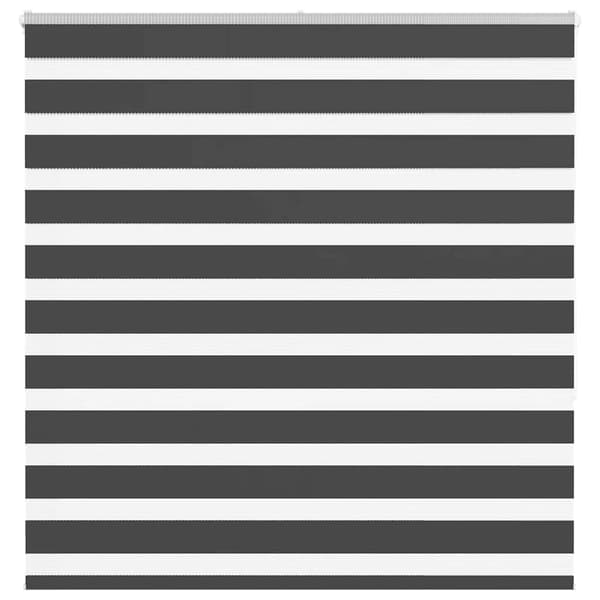 vidaXL Rullgardin zebra svart 150x150 cm tyg bredd 145,9cm polyester