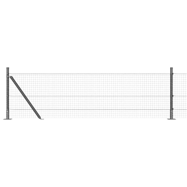 vidaXL Gjerde med innlegg. Grå 0.4 x 25 m Stål