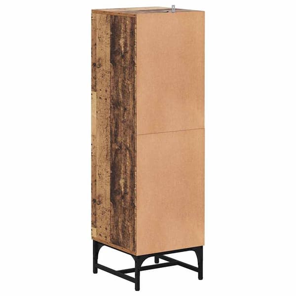 vidaXL Serviesskap Gammelt tre 35 x 37 x 117 cm