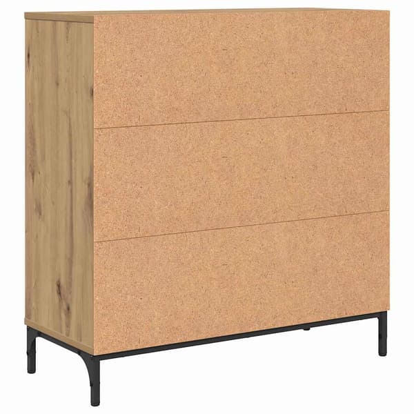 vidaXL Serviesskap Artisan Eik 79,5 x 33 x 82 cm Konstruert tre