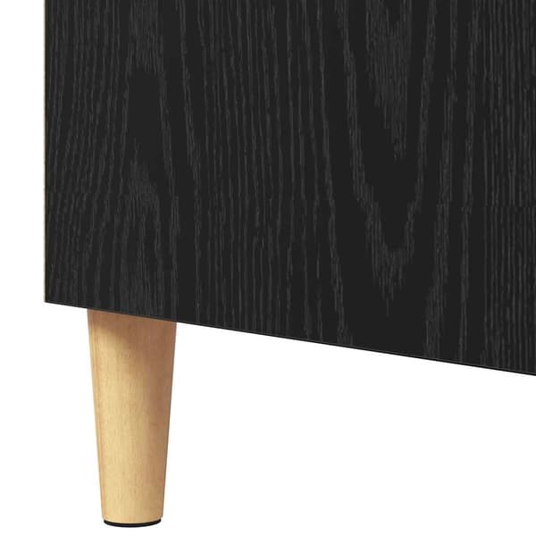 vidaXL Serviesskap Svart Eik 57 x 35 x 89,5 cm Konstruert tre