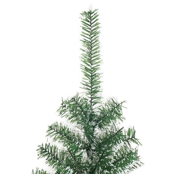 vidaXL Plastgran med snö grön 120 cm