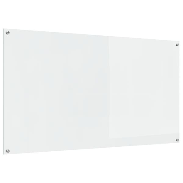 vidaXL Köksbackspash Transparent Härdat glas 110 x 60 cm Hållbar