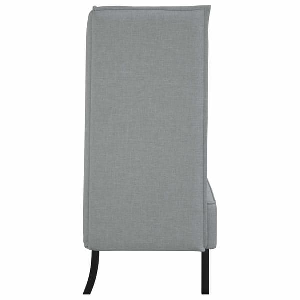 vidaXL Hög Ryggsoffa 101cm Ljusgrå tyg