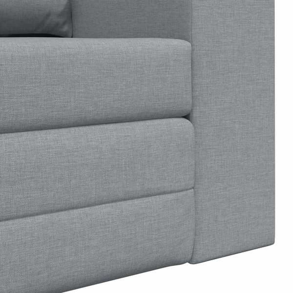 vidaXL Soffsäng 60cm Ljusgrå tyg