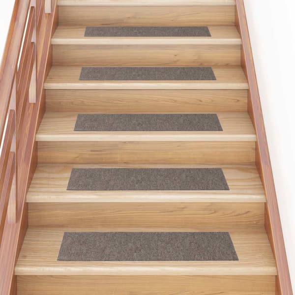 vidaXL Trappmattor självhäftande 30 st gräddvit 76x20 cm rektangulär