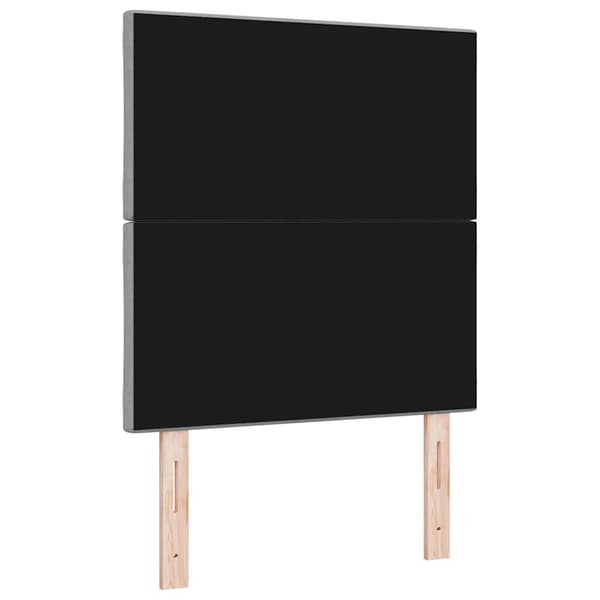 vidaXL LED huvuddyna Ljusgrå 80 cm tyg