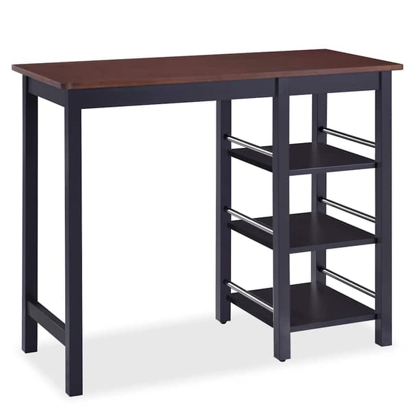 vidaXL Barsett i 3 deler MDF svart