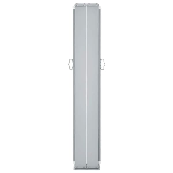vidaXL Infällbar sidomarkis gräddvit 100x600 cm