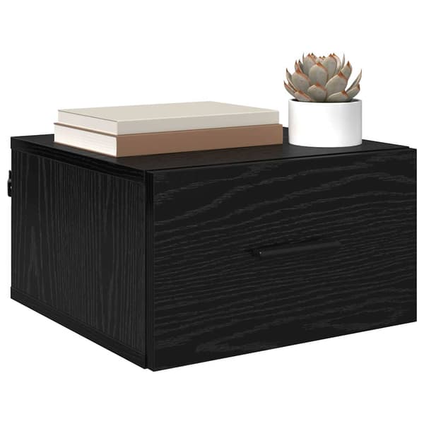 vidaXL Nattbordskap 2 pcs Svart eik 35 x 35 x 20 cm Konstruert tre