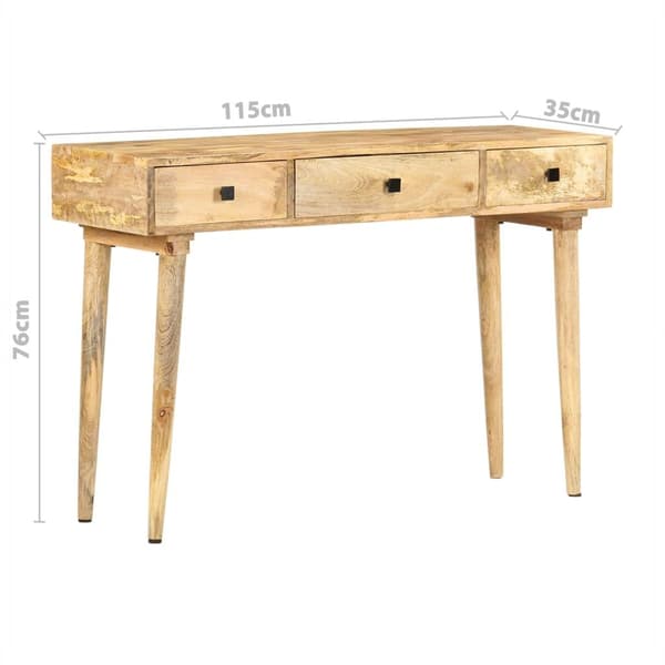 vidaXL Konsollbord 115x35x76 cm heltre mango