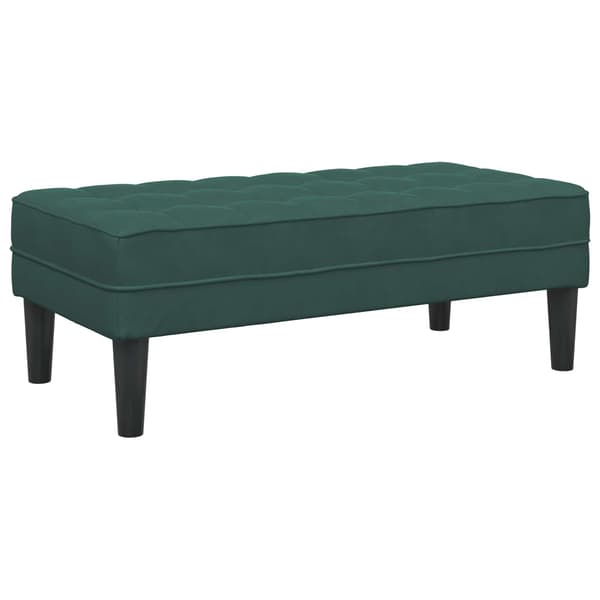 vidaXL Soffset med kudde 2 pcs Mörkgrön Polyester