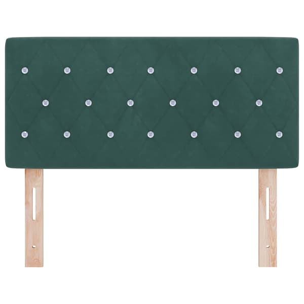 vidaXL Huvudgavel Mörkgrön 100 cm Sammet