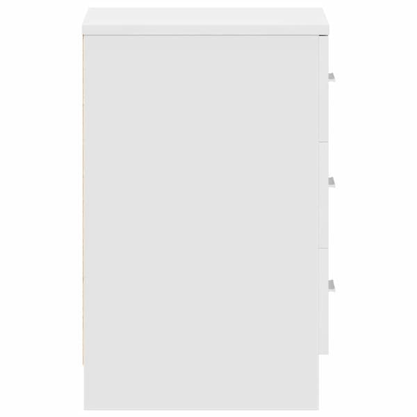 vidaXL Nattbord 2 stk hvit 38x35x56 cm sponplate