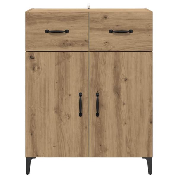 vidaXL Serviesskap Artisan Eik 69,5 x 34 x 90 cm Konstruert tre