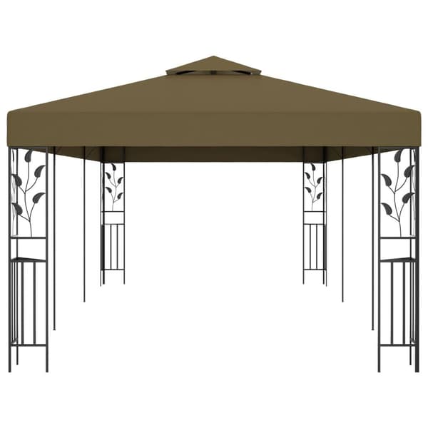 vidaXL Paviljong 6x3 m gråbrun 180 g/m²