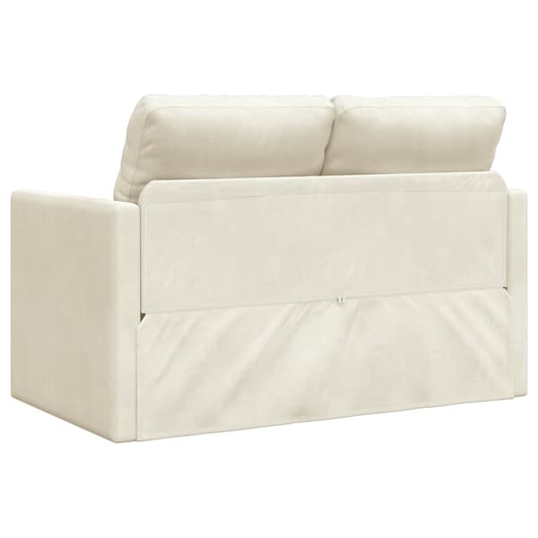 vidaXL Soffsäng 122cm Kräm Sammet