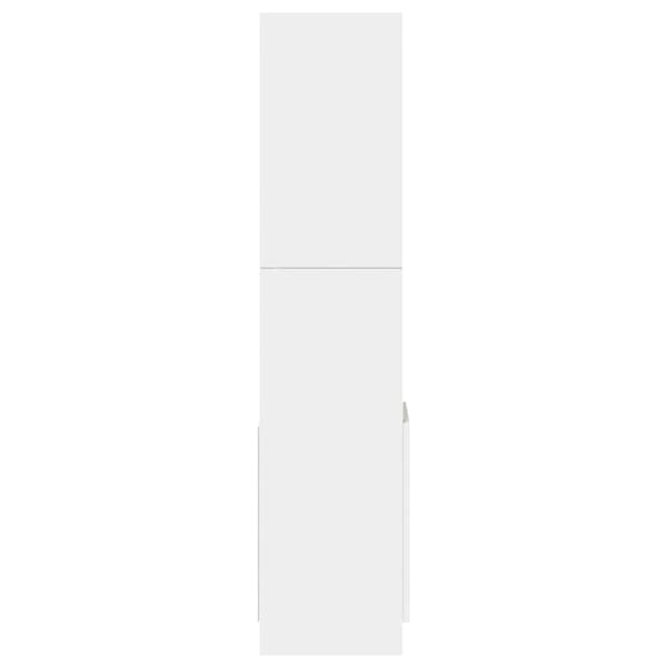 vidaXL Highboard hvit 92x33x140 cm konstruert tre